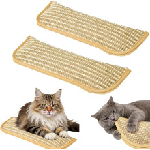 Kattmynta kicker leksak, mjuk sisal katt tuggkudde, interaktiv inomhus kattleksak för att klia tandvård för kattungar