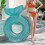 Mermaid pool float, inflatable mermaid swimming ring, pla 4