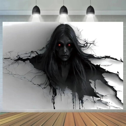 Halloween Terror Background Cloth, 3D Stereo Photo 2