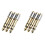 Conversores 6Pc 6,35 mm para 3,5 mm 1/4 Polegadas Macho 1/8 Polegadas FêMea 6,35 para 3,5 Jack Adaptador de ÁUdio para Fone de Ouvido Conector de 1