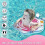 Inflatable baby swimming ring with bath seat and float 3