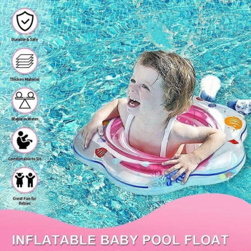 Inflatable baby swimming ring with bath seat and float 2
