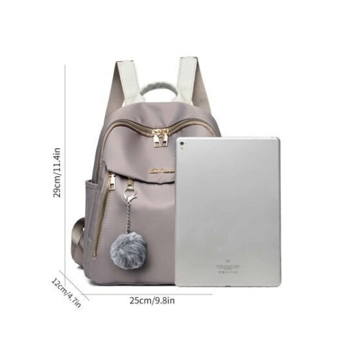 Damenrucksack aus Polyester/Polyamid in Grau – ergonomisches Design 2