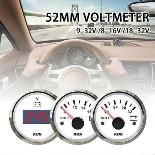 KUS Marine Auto βελόνα/ψηφιακός μετρητής τάσης 12V 24V για σκάφη 1