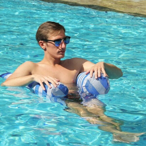 Inflatable pool floats – 2 inflatable pool floats with air pump 1