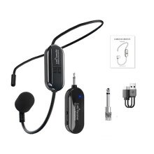 2.4G Wireless -Mounted Microphone Little Bee Teacher Amplifier Audio Microphone Condenser Headset-B