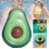 Inflatable avocado pool float with ball for summer swimming fun 2