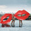 Inflatable pool float "Red Lip" for adults 4