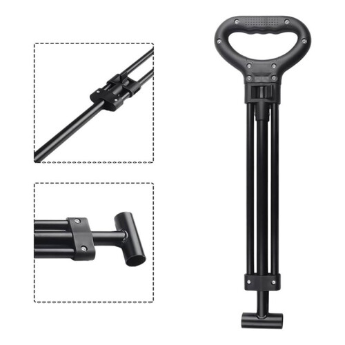 Camping Wagon Cart Telescoping Pull Handle Replacement , Retractable Rod with Handle 2