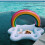 Φουσκωτή θήκη ποτού πισίνας Rainbow Cloud για μπανιέρα, πισίνα 4
