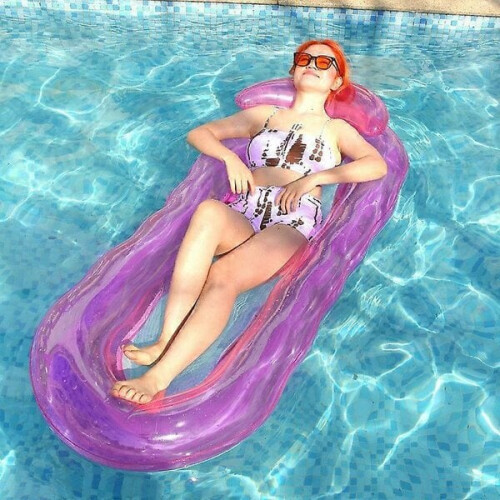 Hamaca inflable acuática para nadar, piscina, playa, verano. 1