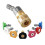 Quick Pivoting Coupler Attachment+7 Pressure Washer Nozzle Tips,1/4 Inch Quick Connector with 360 Rotation Angle 1