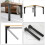Pés de mesa dobráveis Amxcnoy de 30 cm (12 polegadas), com clipes de metal resistentes. 2