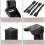 Pés de mesa dobráveis Amxcnoy de 30 cm (12 polegadas), com clipes de metal resistentes. 4