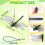 12τμχ Κλιπ Dragonfly, 3D διακόσμηση dragonfly εξωτερικού χώρου, απωθητικό εντόμων 2