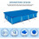Cubierta para piscina Amxcnoy, cubierta protectora rectangular para piscina 2