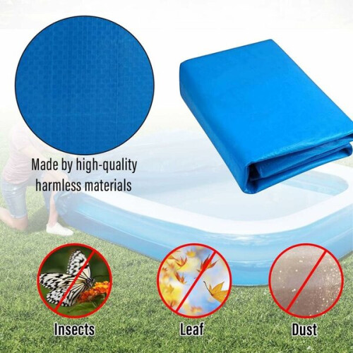 Cubierta para piscina Amxcnoy, cubierta protectora rectangular para piscina 2