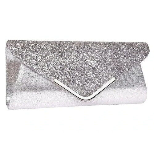 Damenhandtasche G12, silberfarben 1