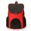 Portable backpack for pet, red 2