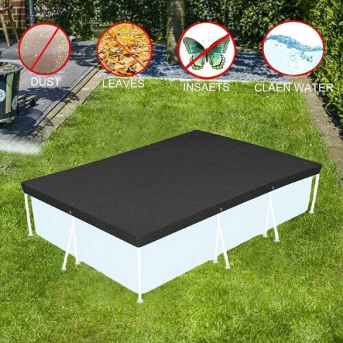 Amxcnoy Protective Pool Cover, 221-150 cm Rectangular Pool 2