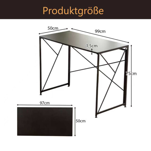 Schreibtisch-Schwarz 1