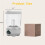 Draagbare Wasmachine, 6000mAh Ondergoedwasmachine, 1,6L Draadloze -Wasmachine, 3 Wasprogramma'S 7