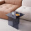 Tempered Grey Bent Glass SideTable, Transparent End Table, Sofa table 5