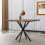 Square Dining Table, Mid Century Modern Square Dining Table for 4-6 Person, Coffee Table for Kitchen Dining Room, Office, Save Space 3