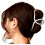 Pinza para el cabello E124, color plata 2