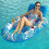 Luxury inflatable pool chair with cup holder and ergonomics 5