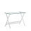 Glass Computer Desk, Transparent Tempered Glass Laptop Table with Rounded Edges Desks, Sofa Table 3