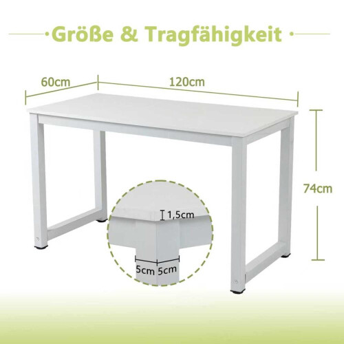 Computer Desk White 1
