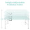 125cm Portable Heavy Duty Folding Table with Handle, Adjustable Height Foldable Table, Multi-Functional Fold up Table for Camping Picni 3