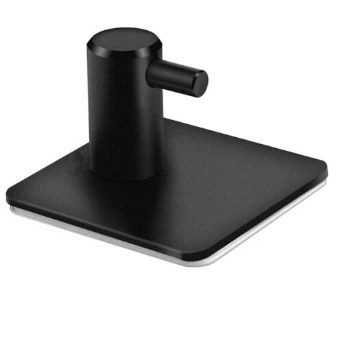 Adhesive bathroom hooks, 3pcs. E182 black 1