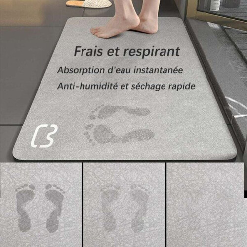 Amxcnoy antislip badmat, superabsorberend diatomeeënaarde 1