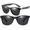 Herren-Sonnenbrille O67-BL, schwarz 2