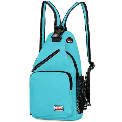 Kleiner Damenrucksack T108, blau 1