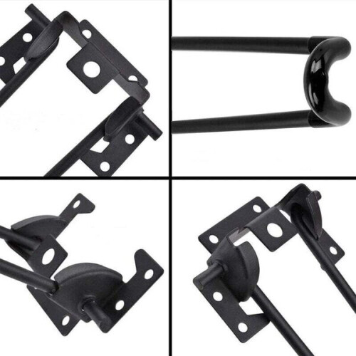 Amxcnoy Folding Table Leg Set, 47cm Long Black Clip St 1