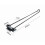 Amxcnoy Folding Table Leg Set, 47cm Long Black Clip St 3