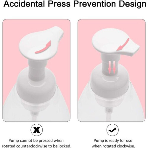 Amxcnoy 2pcs 250ml Foam Soap Dispenser Pump Empty Bottle 2