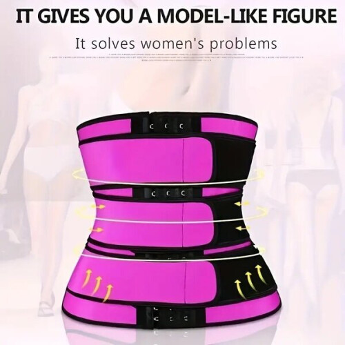 Corset modelador feminino, rosa 1