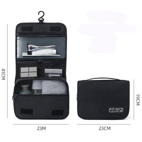 Hängende Reisekosmetiktasche E1, schwarz 2