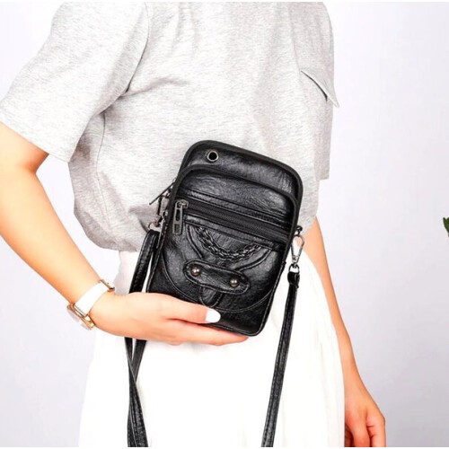 Damenhandtasche T114, schwarz 1