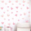 Pegatinas para ventanas de pared - Corazones rosas 2
