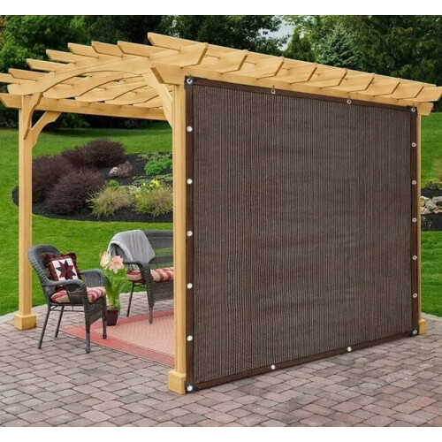 Store extérieur, 2 x 3 m, marron 1