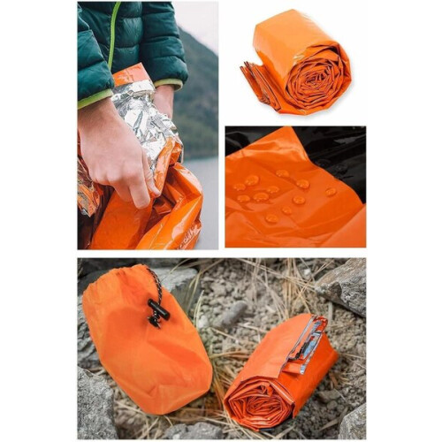 Schlafsack, 210 x 90 cm, orange 1