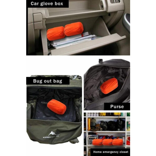 Schlafsack, 210 x 90 cm, orange 2