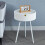 Comodino moderno color crema - compatto 2