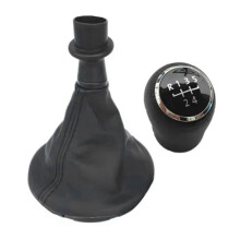 Car Gear Shift Knob Negro Palanca de Cambios de 5 Velocidades Palanca Cubierta de la Bota de Polaina para el Transporte T5 T5.1 T6 2005-2015