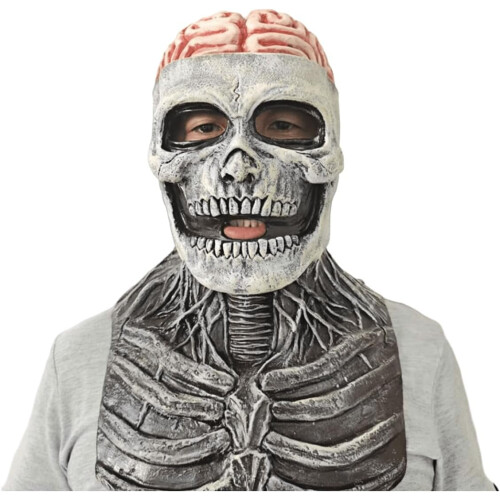 Mască schelet maxilar mobil, latex full head – Halloween